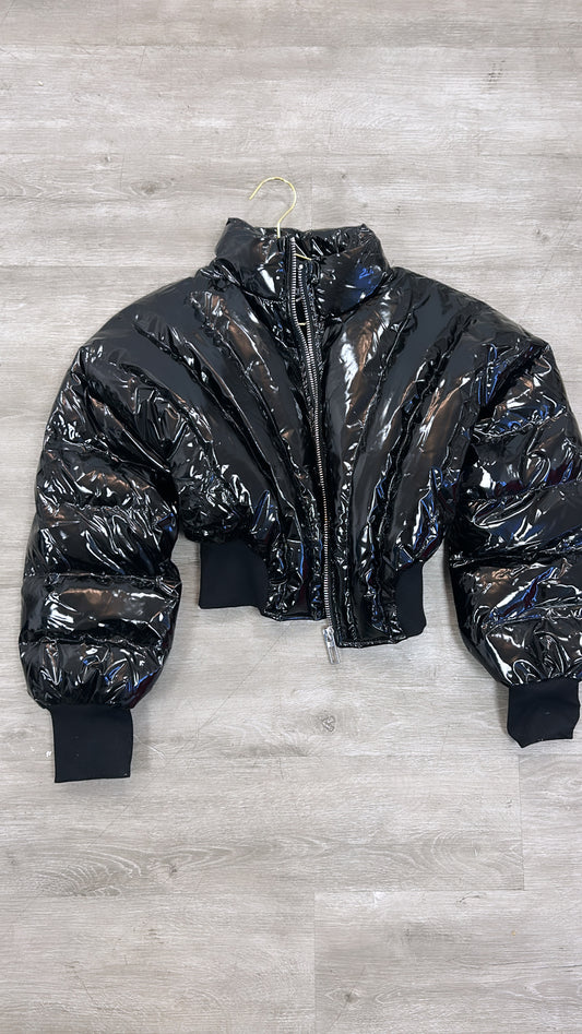 Black puffer jacket