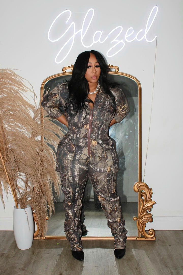 Camo woods jumpsuit